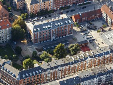Heibergskolen set fra oven